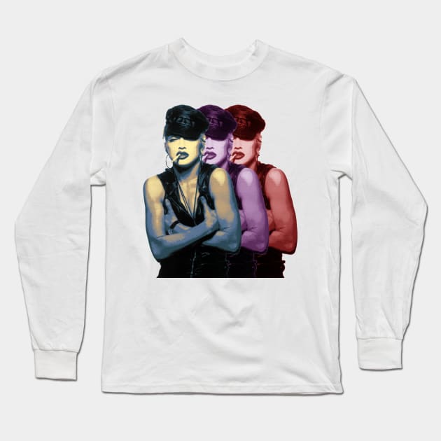 Madonna Pop Shadow Long Sleeve T-Shirt by Oges Rawon